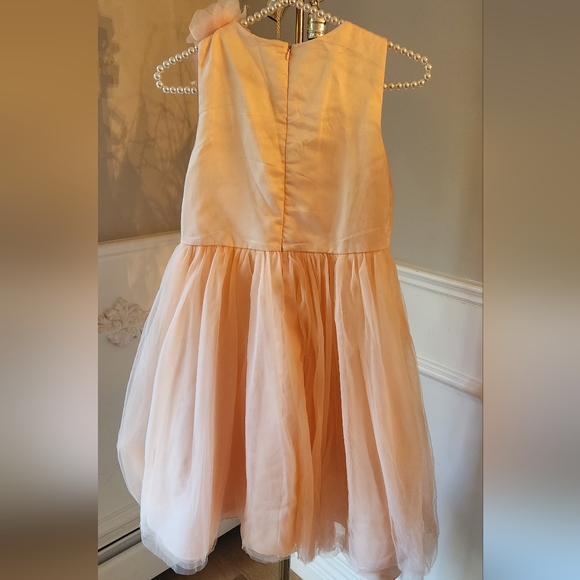 Girls stunning pink chiffon dress custom made size 12 new without tags - Picture 4 of 6